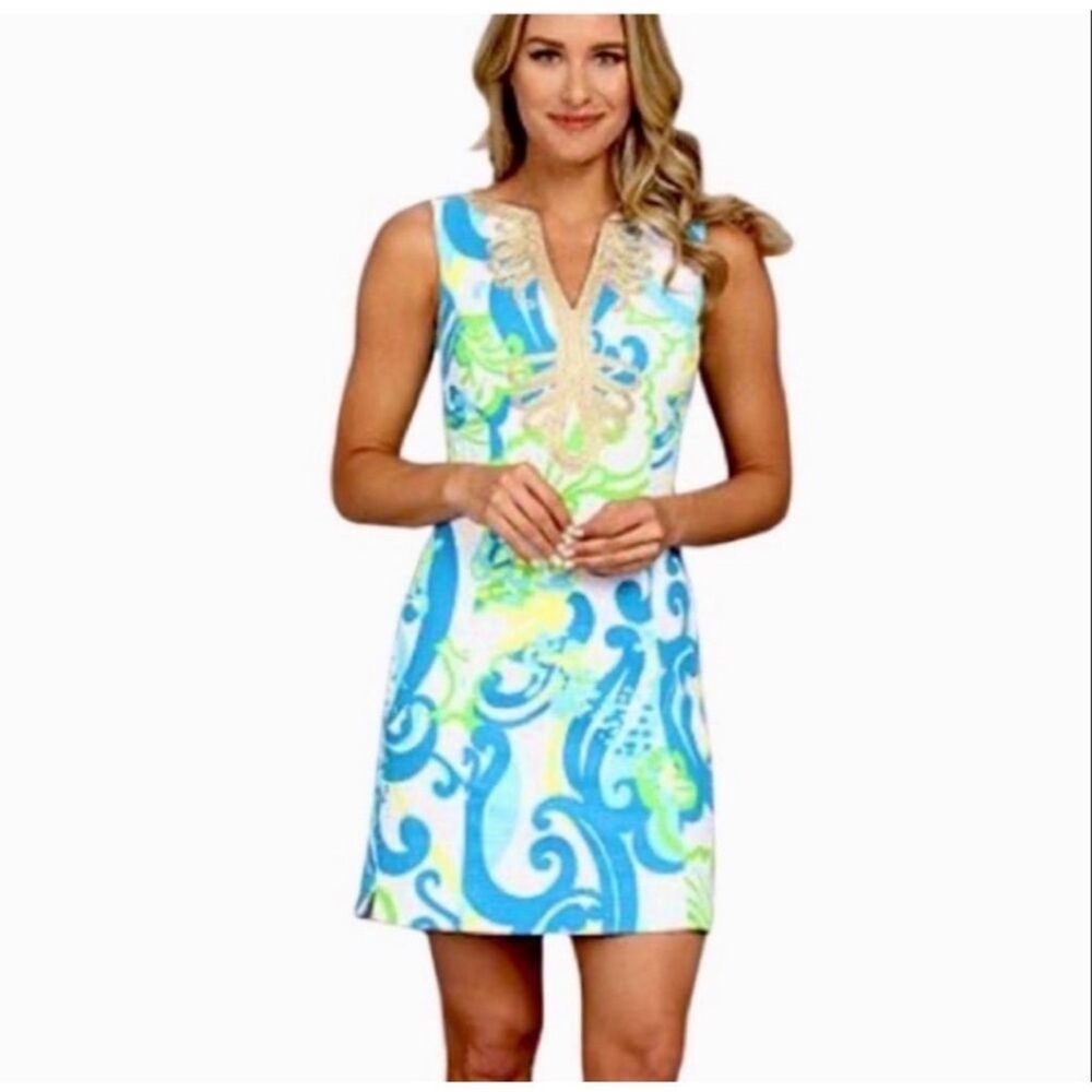 Lilly Pulitzer Janice crystal coast shift dress 6